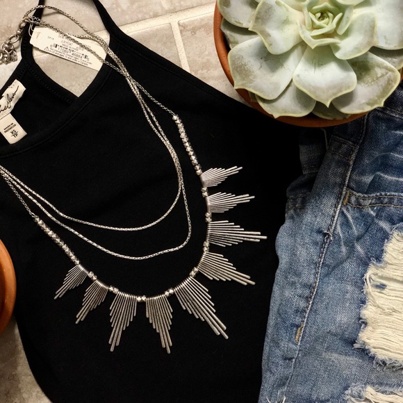 Lucky Brand Jewelry - Lucky Brand Silver Spikes Necklace